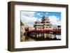 Matsumoto Temple Nagano Japan-null-Framed Art Print