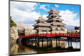 Matsumoto Temple Nagano Japan-null-Mounted Art Print