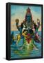 Matsya Avatar of Vishnu-null-Framed Poster