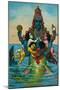 Matsya Avatar of Vishnu-null-Mounted Poster