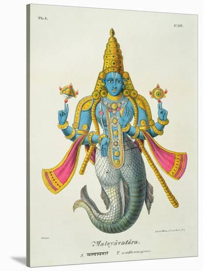 Matsyavatara or Matsya, from 'L'Inde Francaise...', Engraved by Marlet and Cie, Pub Paris 1827-1835-A. Geringer-Stretched Canvas