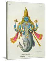 Matsyavatara or Matsya, from 'L'Inde Francaise...', Engraved by Marlet and Cie, Pub Paris 1827-1835-A. Geringer-Stretched Canvas
