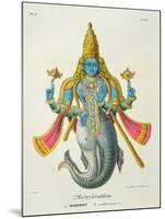 Matsyavatara or Matsya, from 'L'Inde Francaise...', Engraved by Marlet and Cie, Pub Paris 1827-1835-A. Geringer-Mounted Giclee Print