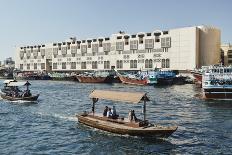 The Old Part of Doha and the Dhows Moored in the Harbour-Matt-Photographic Print