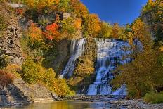 Ithaca Falls in Autumn-Matt Champlin-Photographic Print