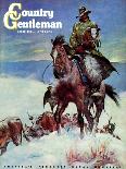 "Herding in Winter Storm," Country Gentleman Cover, March 1, 1944-Matt Clark-Framed Giclee Print
