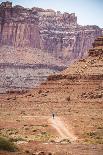 Male Endurance Cyclist Rides Mountain Bike on White Rim Trail in Canyonlands National Park, Utah-Matt Jones-Photographic Print