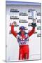 Matt Neal, Nissan driver, celebrates victory, 1999 British touring cars-null-Mounted Photographic Print