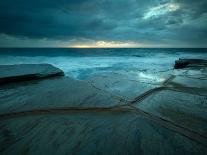 Fault Lines in Sandstone Rock Platform, Bouddi National Park, Nsw Australia-Matt Smith-Stretched Canvas