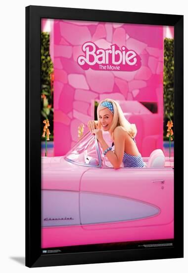 Mattel Barbie: The Movie - Barbie Car-Trends International-Framed Poster