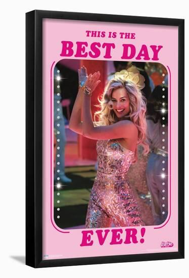 Mattel Barbie: The Movie - Best Day Ever-Trends International-Framed Poster