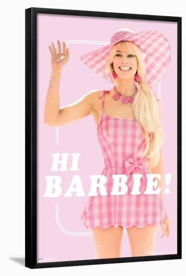 Mattel Barbie: The Movie - Hi Barbie-Trends International-Framed Poster