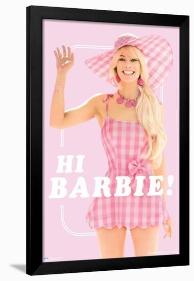 Mattel Barbie: The Movie - Hi Barbie-Trends International-Framed Poster