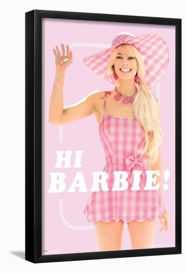 Mattel Barbie: The Movie - Hi Barbie-Trends International-Framed Poster