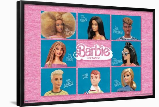 Mattel Barbie: The Movie - Hi Grid-Trends International-Framed Poster