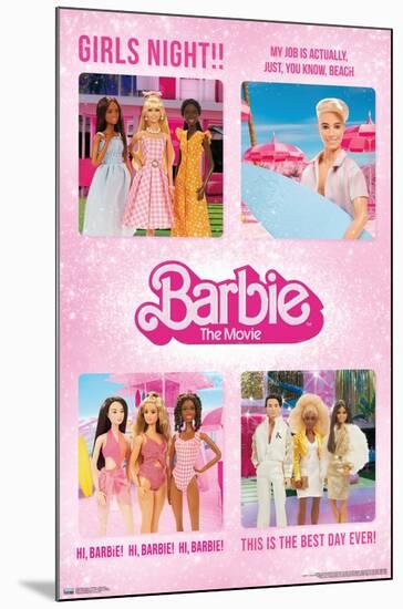 Mattel Barbie: The Movie - Quote Grid-Trends International-Mounted Poster