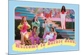 Mattel Barbie: The Movie - Welcome To Barbie Land-Trends International-Mounted Poster