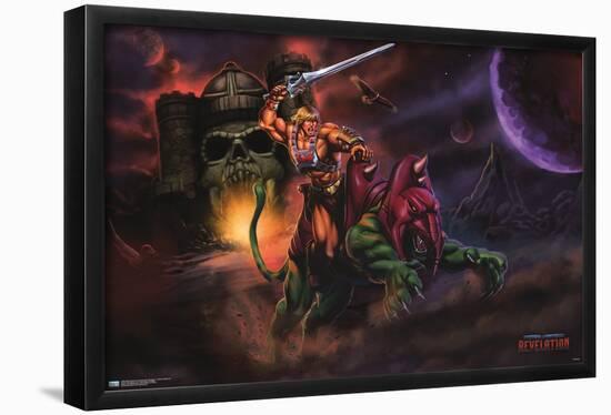 Mattel Masters of the Universe: Revelation - He-Man & Battle Cat-Trends International-Framed Poster