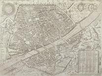 Map of Florence, 1595-Matteo Florimi-Stretched Canvas