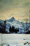 Winter Landscape, 1914-Matteo Olivero-Stretched Canvas