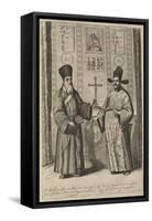 Matteo Ricci and Xu Guangqi (From Athanasius Kircher's China Illustrat), 1667-Athanasius Kircher-Framed Stretched Canvas