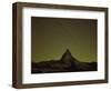 Matterhorn (4,478M) at Night, Long Exposure with Star Trails, Viewed from Gornergrat, Switzerland-Popp-Hackner-Framed Photographic Print