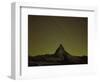 Matterhorn (4,478M) at Night, Long Exposure with Star Trails, Viewed from Gornergrat, Switzerland-Popp-Hackner-Framed Photographic Print