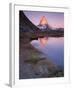 Matterhorn (4,478M) at Sunrise with Reflection in Riffel Lake, Wallis, Switzerland, September 2008-Popp-Hackner-Framed Photographic Print