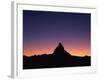 Matterhorn (4,478M) Silhouetted at Sunset, Viewed from Gornergrat, Wallis, Switzerland, September-Popp-Hackner-Framed Photographic Print