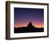 Matterhorn (4,478M) Silhouetted at Sunset, Viewed from Gornergrat, Wallis, Switzerland, September-Popp-Hackner-Framed Photographic Print