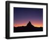 Matterhorn (4,478M) Silhouetted at Sunset, Viewed from Gornergrat, Wallis, Switzerland, September-Popp-Hackner-Framed Photographic Print