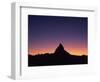 Matterhorn (4,478M) Silhouetted at Sunset, Viewed from Gornergrat, Wallis, Switzerland, September-Popp-Hackner-Framed Photographic Print