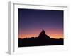 Matterhorn (4,478M) Silhouetted at Sunset, Viewed from Gornergrat, Wallis, Switzerland, September-Popp-Hackner-Framed Photographic Print