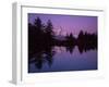 Matterhorn (4,478M) with Reflection in Grindji Lake at Sunrise, Wallis, Switzerland, September 2008-Popp-Hackner-Framed Photographic Print