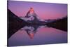 Matterhorn (4,478M) with Reflection in Lake Riffel at Sunrise, Switzerland, September 2008-Popp-Hackner-Stretched Canvas