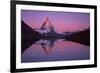 Matterhorn (4,478M) with Reflection in Lake Riffel at Sunrise, Switzerland, September 2008-Popp-Hackner-Framed Photographic Print