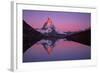 Matterhorn (4,478M) with Reflection in Lake Riffel at Sunrise, Switzerland, September 2008-Popp-Hackner-Framed Photographic Print