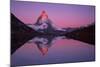 Matterhorn (4,478M) with Reflection in Lake Riffel at Sunrise, Switzerland, September 2008-Popp-Hackner-Mounted Photographic Print