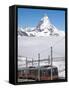 Matterhorn and Gornergrat Cog Wheel Railway, Gornergrat, Switzerland, Europe-Michael DeFreitas-Framed Stretched Canvas
