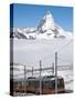 Matterhorn and Gornergrat Cog Wheel Railway, Gornergrat, Switzerland, Europe-Michael DeFreitas-Stretched Canvas