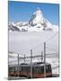 Matterhorn and Gornergrat Cog Wheel Railway, Gornergrat, Switzerland, Europe-Michael DeFreitas-Mounted Photographic Print