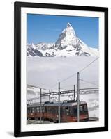 Matterhorn and Gornergrat Cog Wheel Railway, Gornergrat, Switzerland, Europe-Michael DeFreitas-Framed Photographic Print