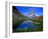 Matterhorn and the Riffelsee, Valais, Switzerland-Gareth McCormack-Framed Premium Photographic Print