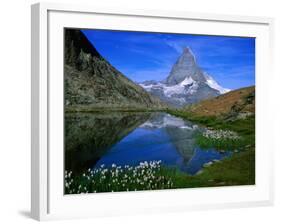 Matterhorn and the Riffelsee, Valais, Switzerland-Gareth McCormack-Framed Photographic Print