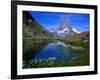 Matterhorn and the Riffelsee, Valais, Switzerland-Gareth McCormack-Framed Photographic Print