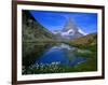 Matterhorn and the Riffelsee, Valais, Switzerland-Gareth McCormack-Framed Photographic Print