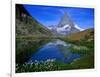 Matterhorn and the Riffelsee, Valais, Switzerland-Gareth McCormack-Framed Photographic Print