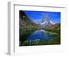 Matterhorn and the Riffelsee, Valais, Switzerland-Gareth McCormack-Framed Photographic Print