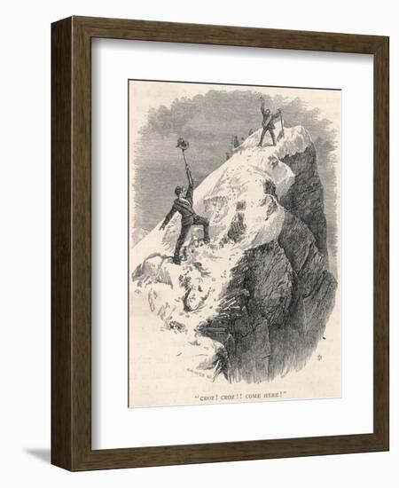 Matterhorn Climbed-Edward Whymper-Framed Photographic Print