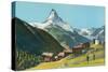 Matterhorn, Findelin Glacier, Swiss Alps-null-Stretched Canvas